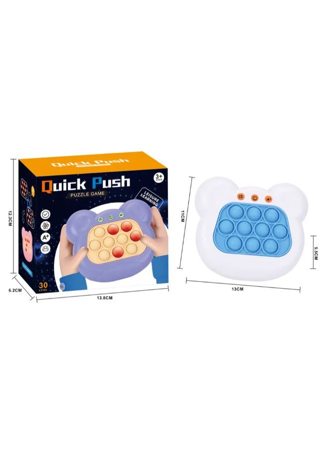 Pop Quick Push Game Console Series Toys for Kids - White - Image 1